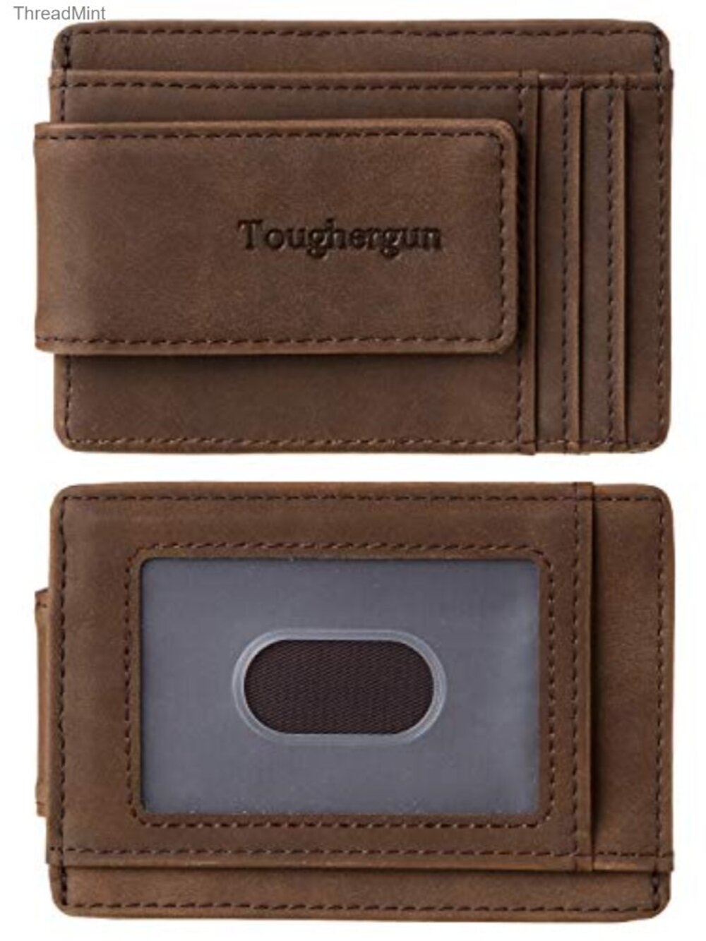 Slim RFID Blocking Money Clip Wallet Minimalist Front Pocket Card Holder